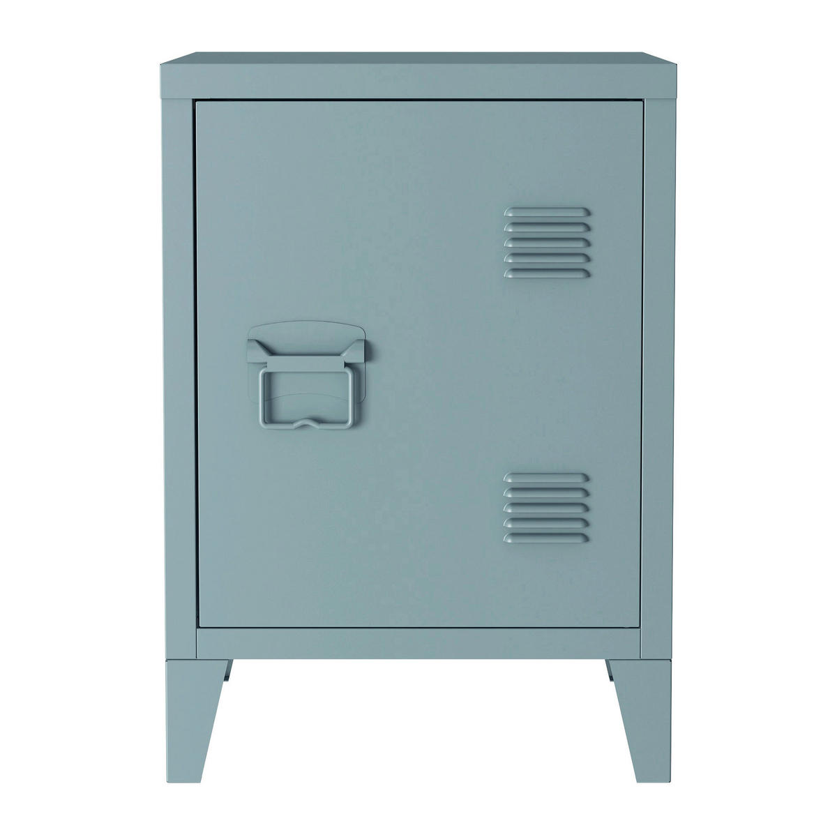 NACHTSCHRANK Inari - Blau, Metall (40/57/30cm) - [en.casa]