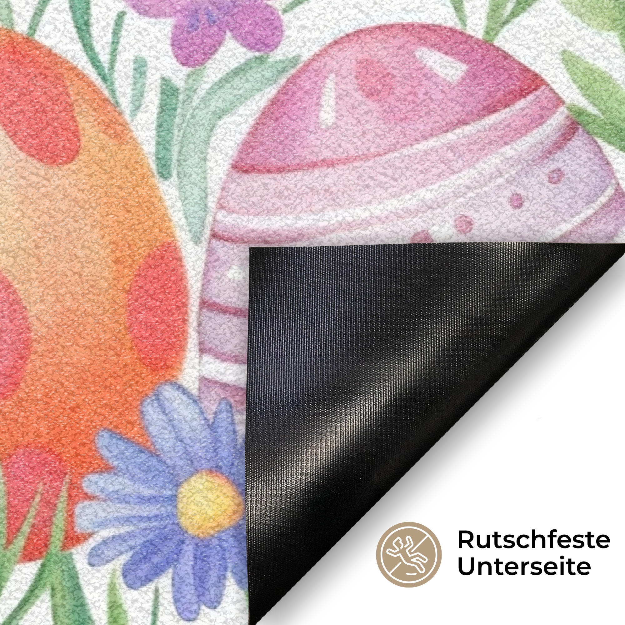 Thumbnail - MuchoWow Fussmatte, Weiß, Mehrfarbig, Kunststoff, Rechteckig, 40x60 cm, Teppiche & Böden, Fuß & Stufenmatten, Fußmatten ...