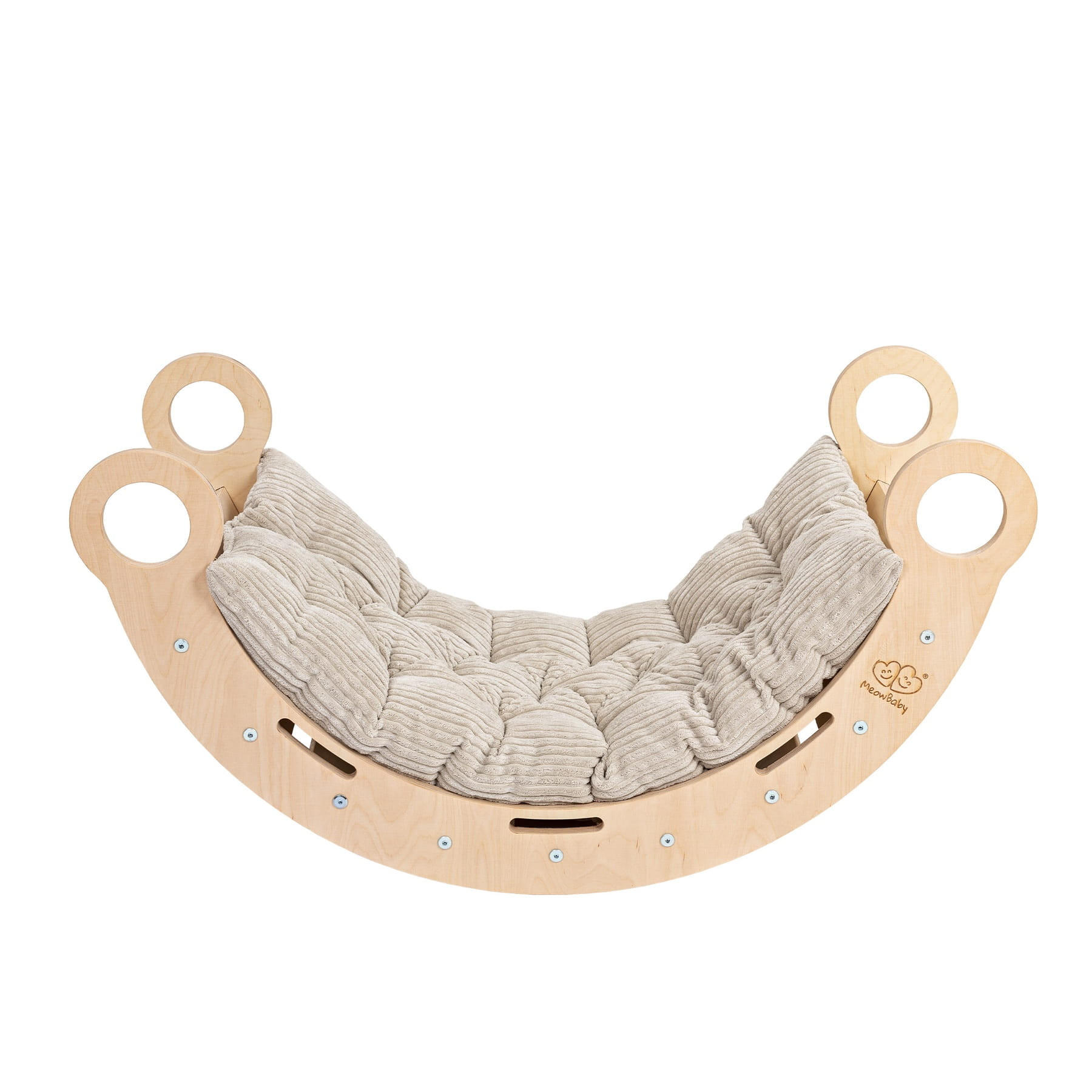 KLETTERBOGEN für Kinder, Natur - Hellbraun, Holz (75/38/39cm) - MeowBaby