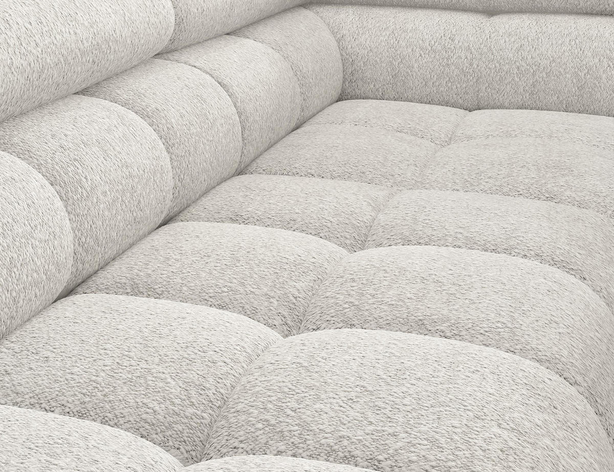 ECKSOFA Ferrucio R - Weiß (Royal 01) - Weiß, Holzwerkstoff (276/200cm) - Möblo