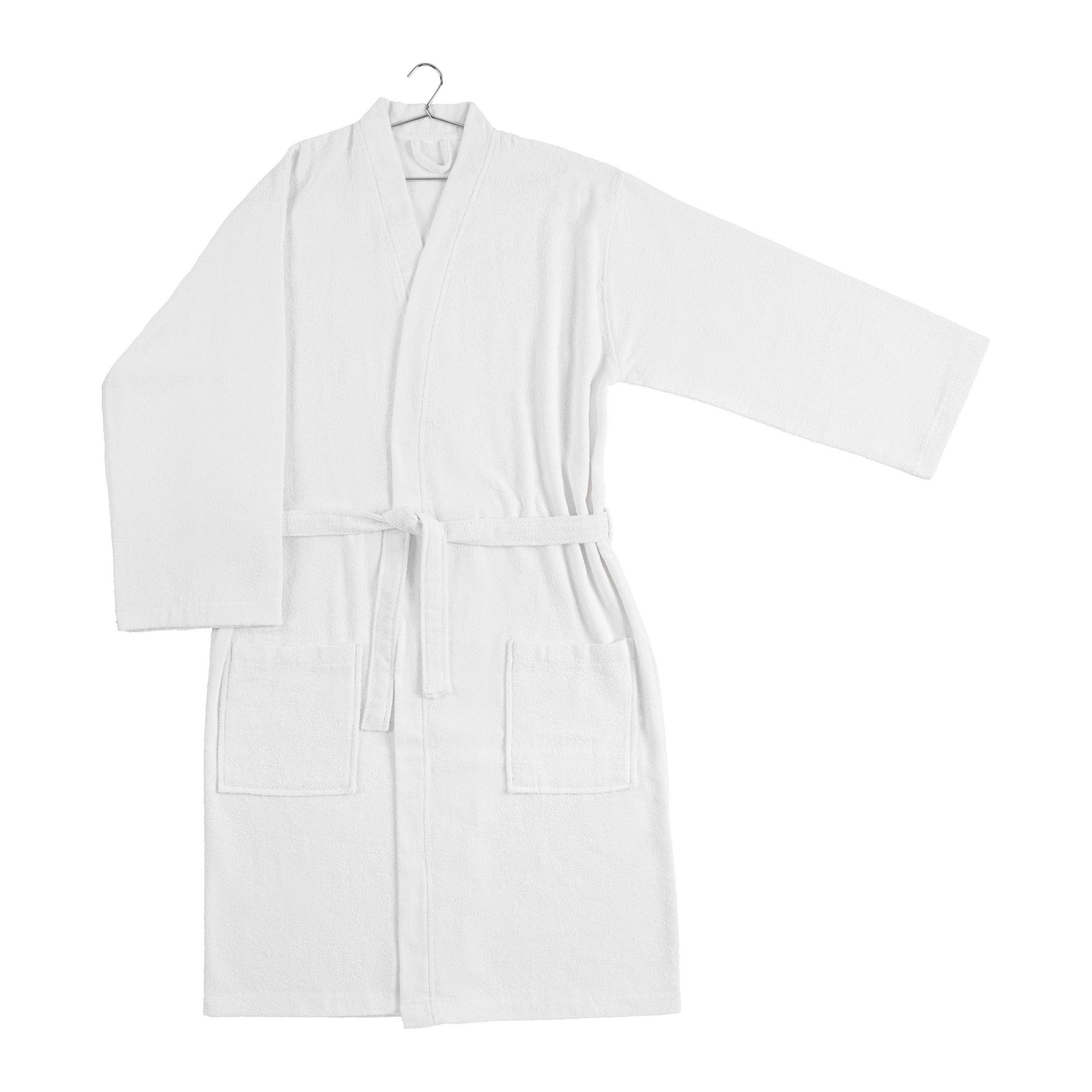 BADEMANTEL Melanie Weiß L/XL - Weiß, Textil (Einheitsgrößenull) - Mömax
