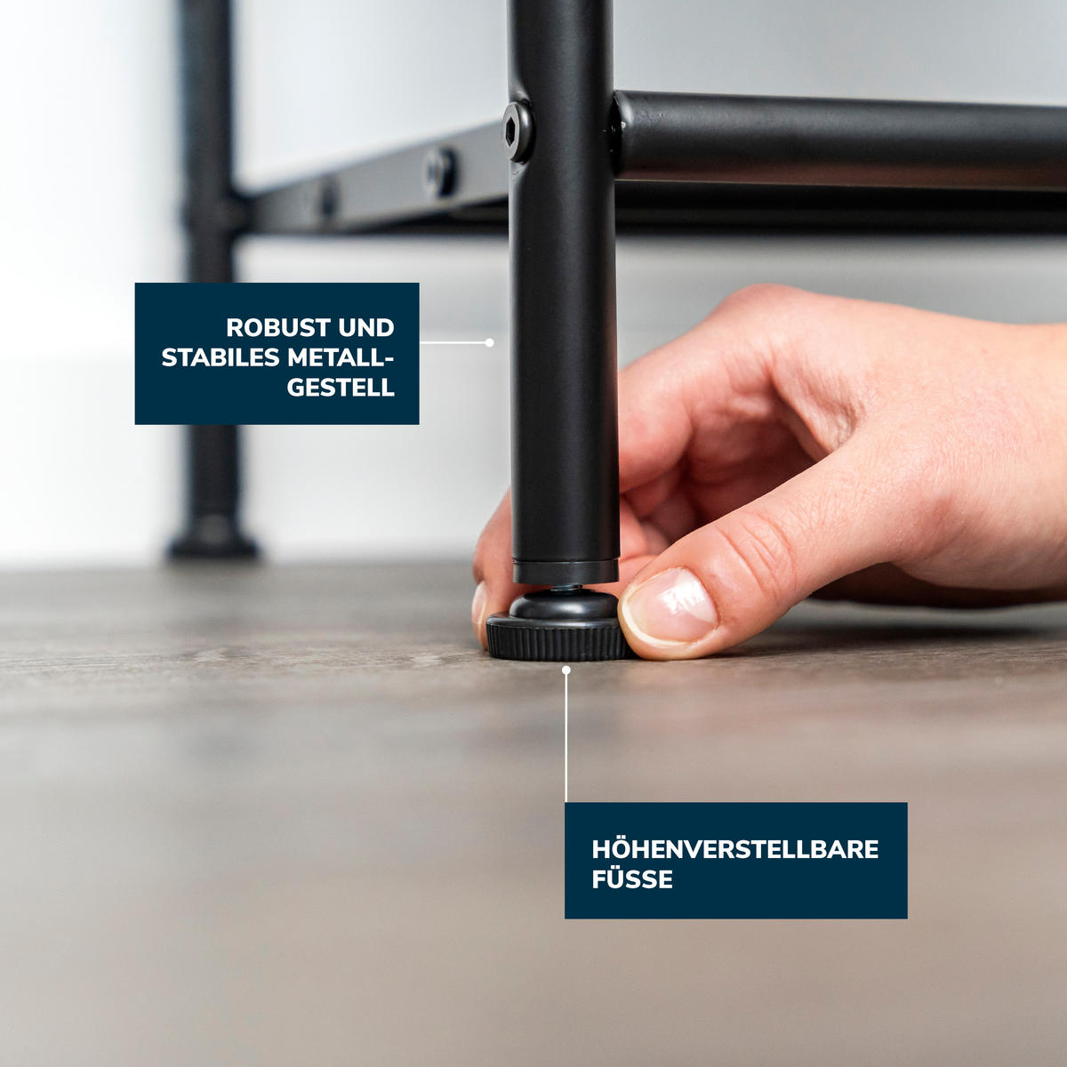 SCHUHREGAL, Metall, schwarz - Schwarz, Metall (80/76.5/31cm) - eluno