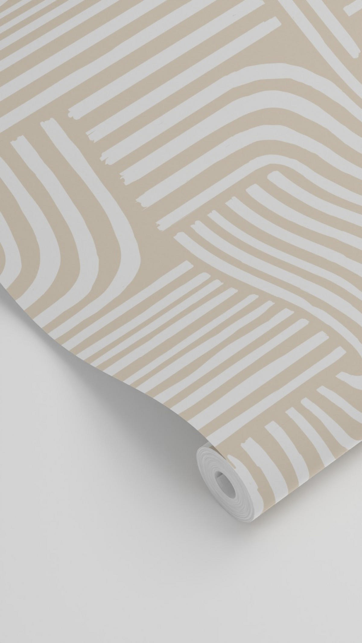TAPETE 3D-Muster 53 cm x 10.05 m - Beige, Papier (53/1000cm) - ESTAhome