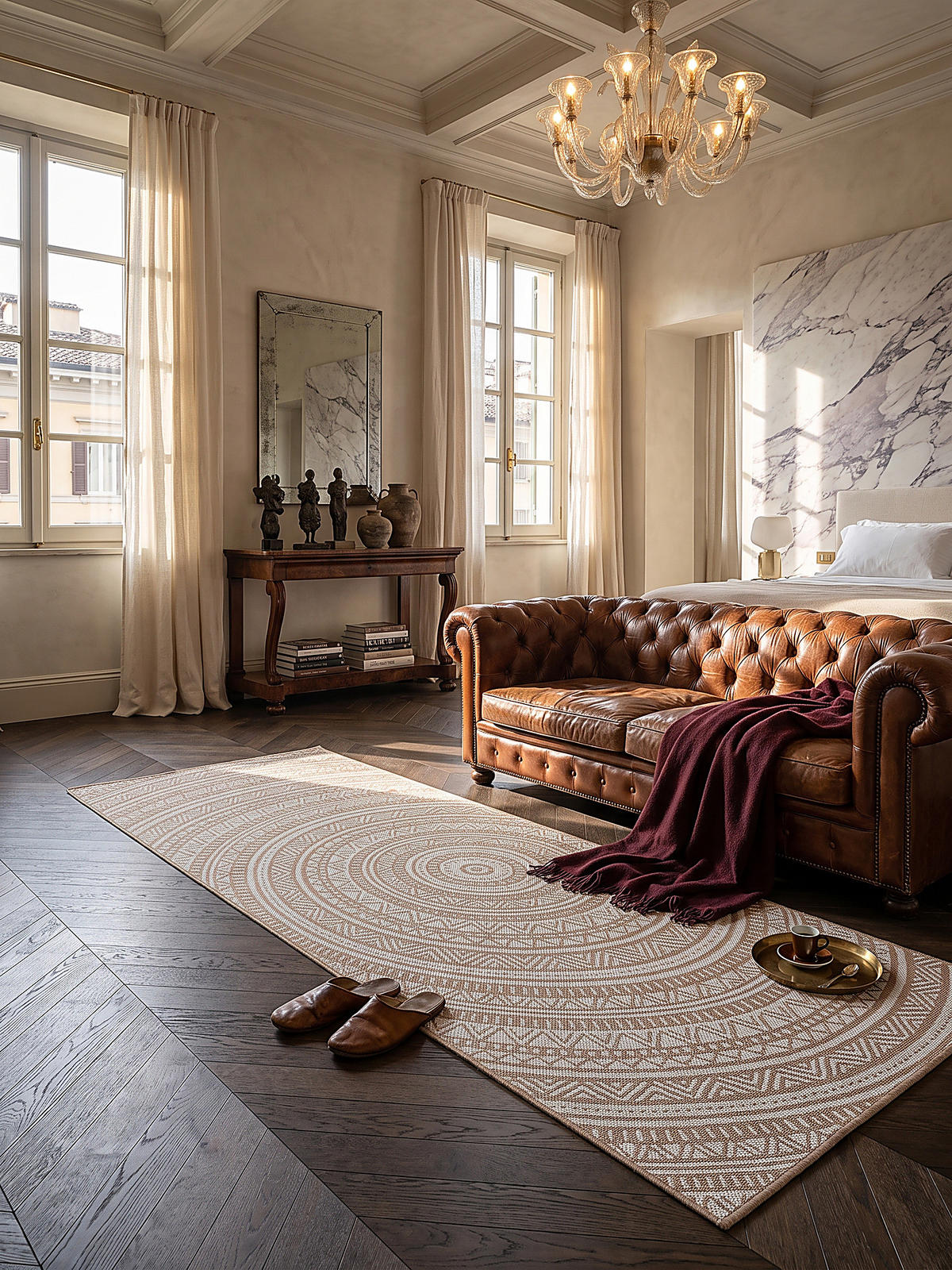 TEPPICHLÄUFER Orientalisch BORNO Polypropylen Natur 80 x 200 cm - Beige, Textil (80/200cm) - KADIMA DESIGN