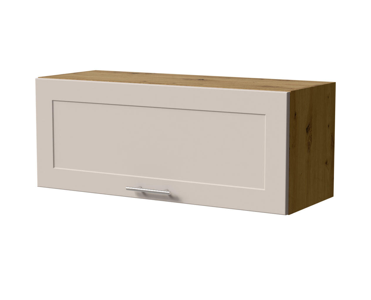 KLAPPHÄNGESCHRANK Oslo W4B/90 Eiche Artisan / Kaschmir Matt 90 / 32,5 / 36cm - Blum Aventos - Kaschmir/Eiche Artisan, Holz/Holzwerkstoff (90/36/32.5cm) - Feldmann-Wohnen