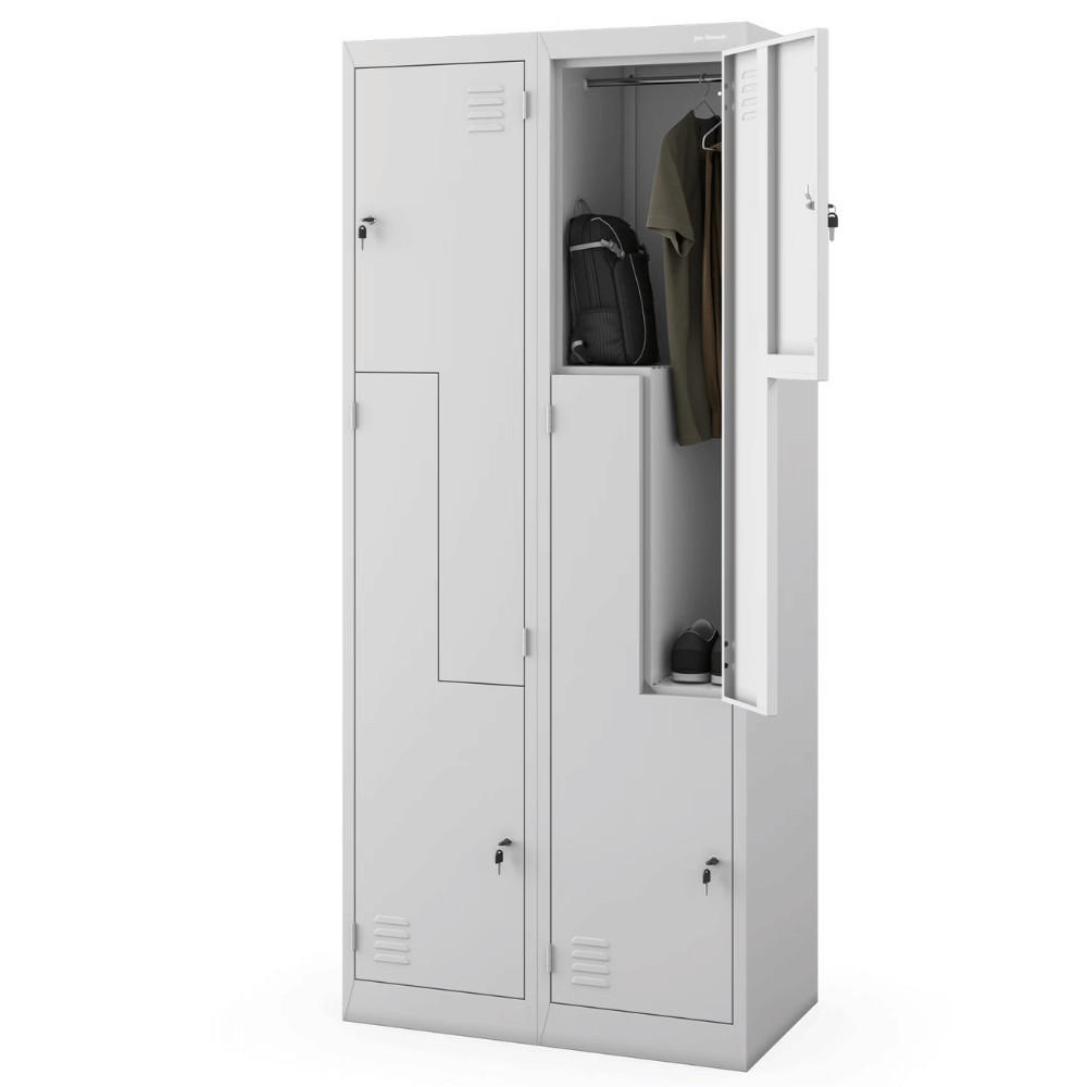 Jan Nowak Umkleideschrank Grau 80x185x45 cm