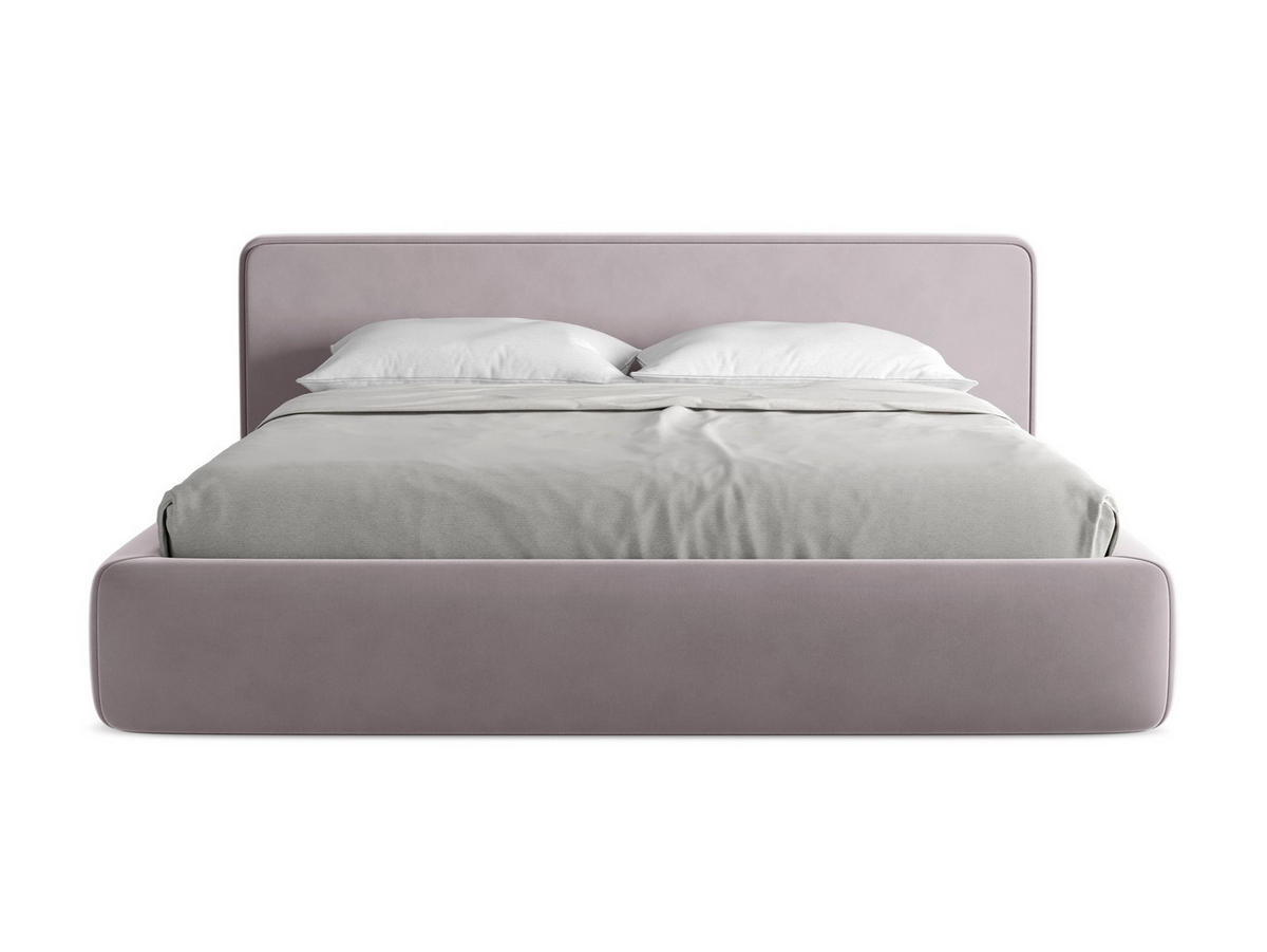 POLSTERBETT mit Bettkasten und Lattenrost 220x225 Violett - Lila/Flieder, Kunststoff/Textil (180/200cm) - Makamii