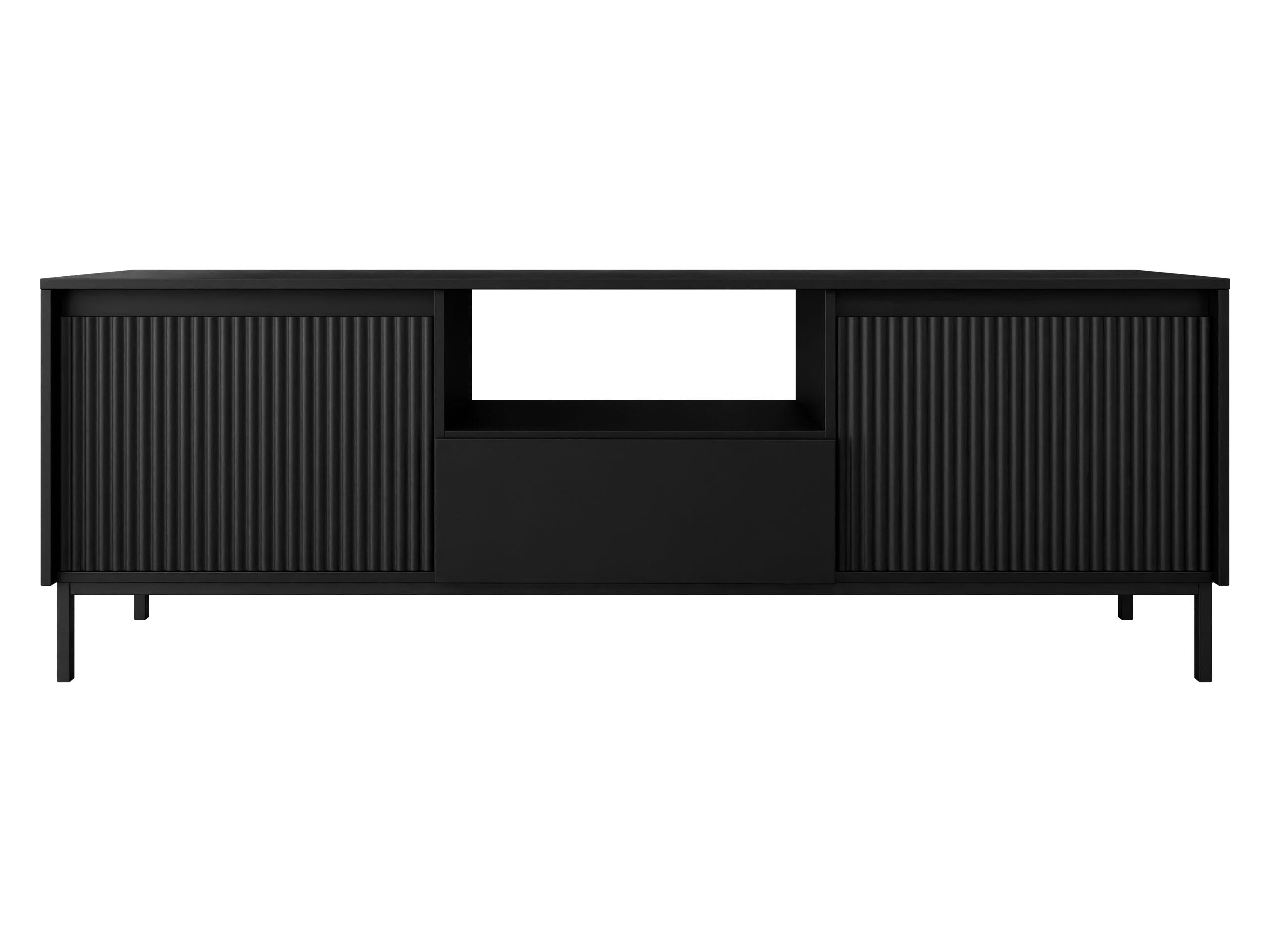TV-ELEMENT Ozmi 2K1SZ - Schwarz, Holzwerkstoff/Metall (174/55/40cm) - MIRJAN24