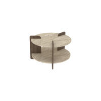 COUCHTISCH Oalla Travertin - Beige, Holz (70/70/45cm) - Habitat Garten