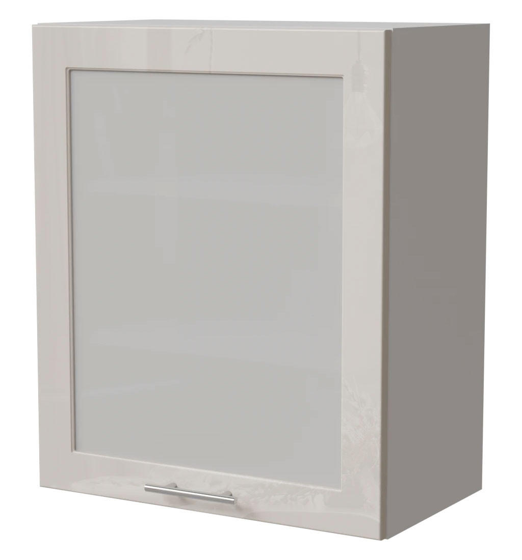 KÜCHENHÄNGESCHRANK Brerra W2S/60 Weiß / RAL 9001 creme Hochglanz 60 / 32,5 / 72cm - Creme/Weiß, Holz/Holzwerkstoff (60/72/32.5cm) - Feldmann-Wohnen