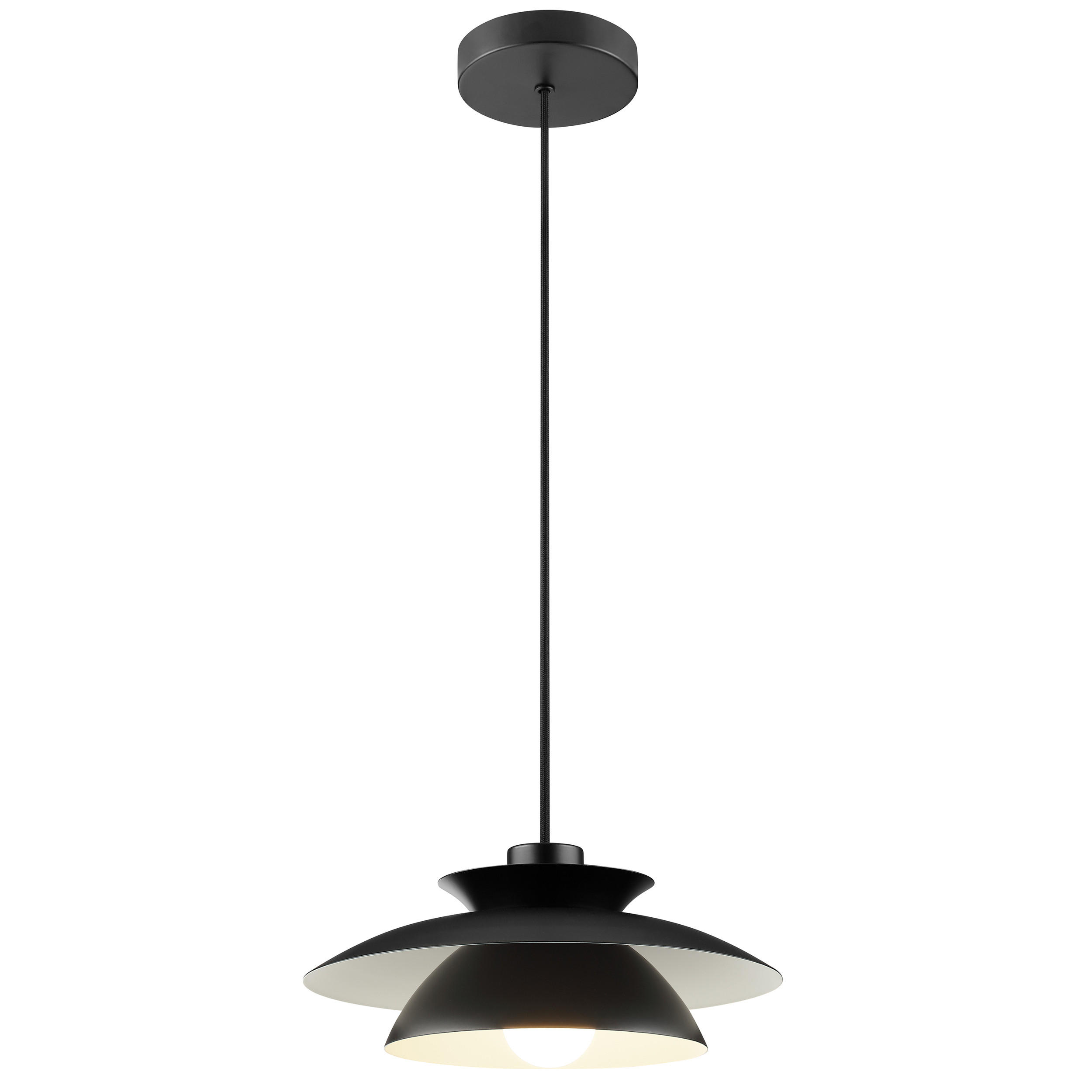 LED DECKENLEUCHTE Appia Schwarz matt 30,5/30,5/120 cm - Schwarz, Metall (30.5/30.5/120cm) - Brilliant