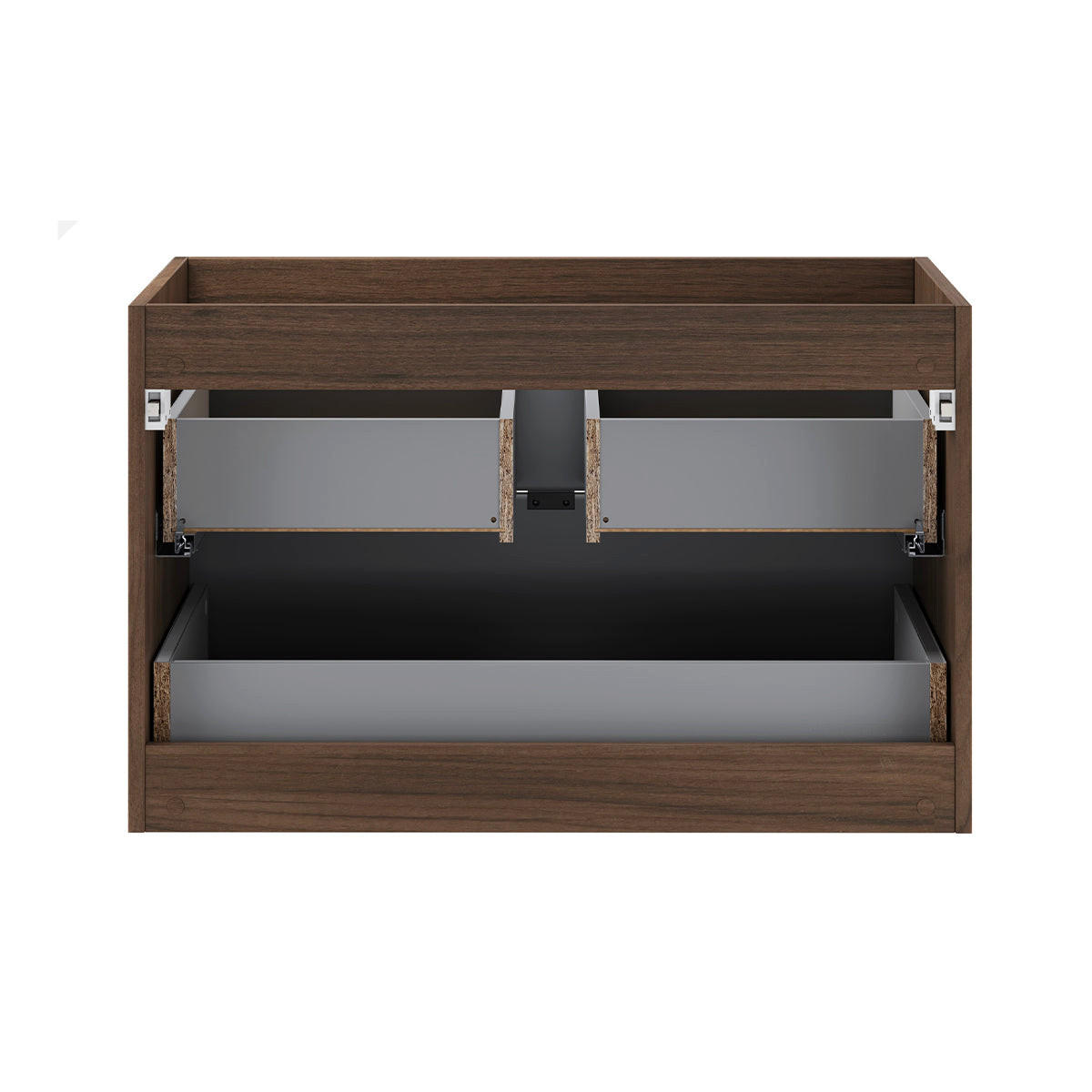 BADMÖBEL 80cm Elias 2er-Set Holz - Braun, Holzwerkstoff (80/52.2/46cm) - Petits-meubles