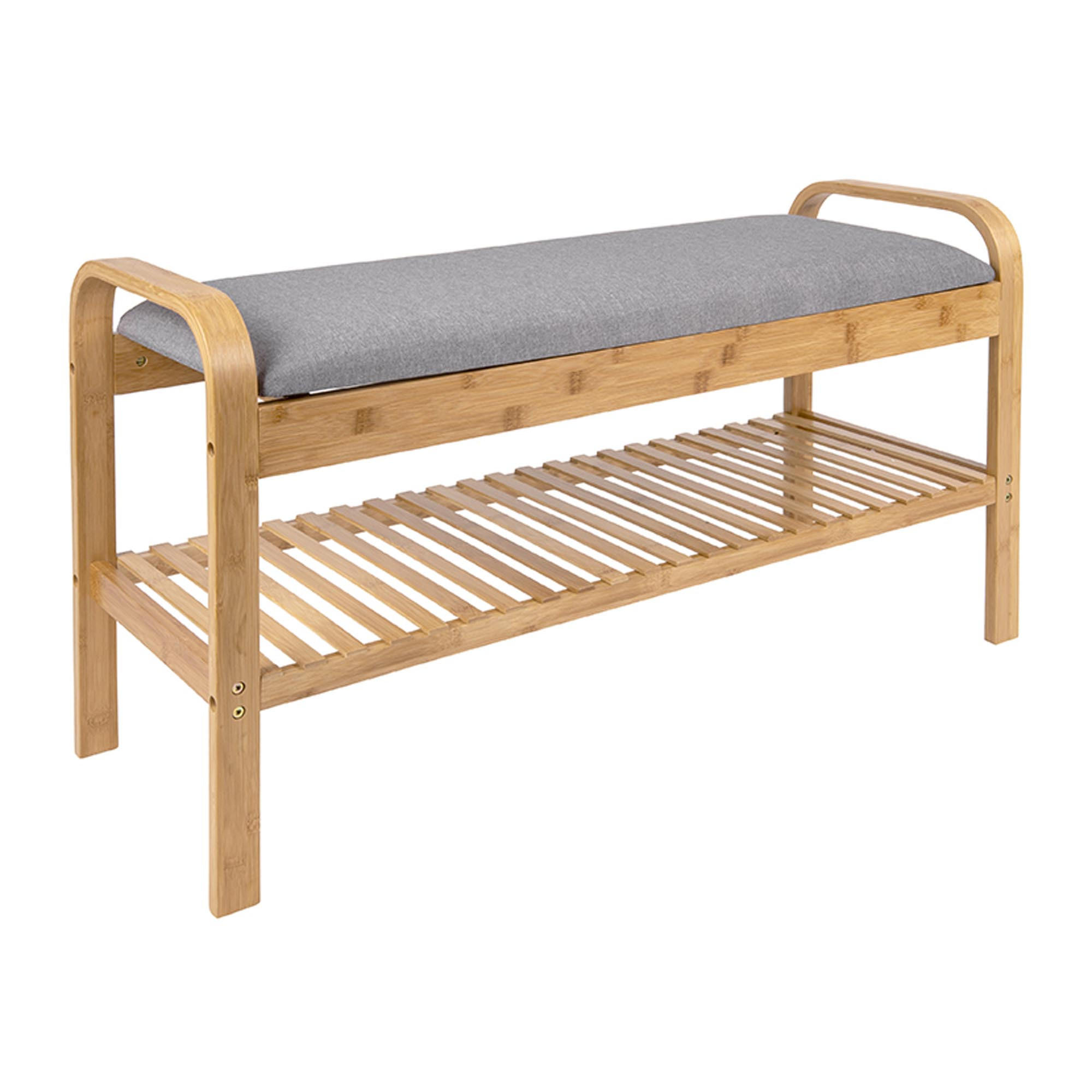 BANK Arch Grau 33/90/50 cm - Grau, Holz (90/50/33cm) - Leitmotiv
