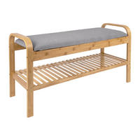 BANK Arch Grau 33/90/50 cm - Grau, Holz (90/50/33cm) - Leitmotiv