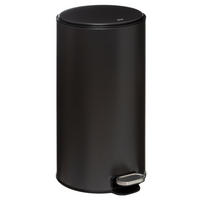 MÜLLEIMER aus Metall mit Geruchsfilter Delta 30 l 39/33/62 cm - Schwarz, Metall (33/62/39cm) - 5five Simply Smart