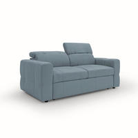 SCHLAFSOFA Kronos - Hellblau, Textil (173/80/97cm) - Divani.store