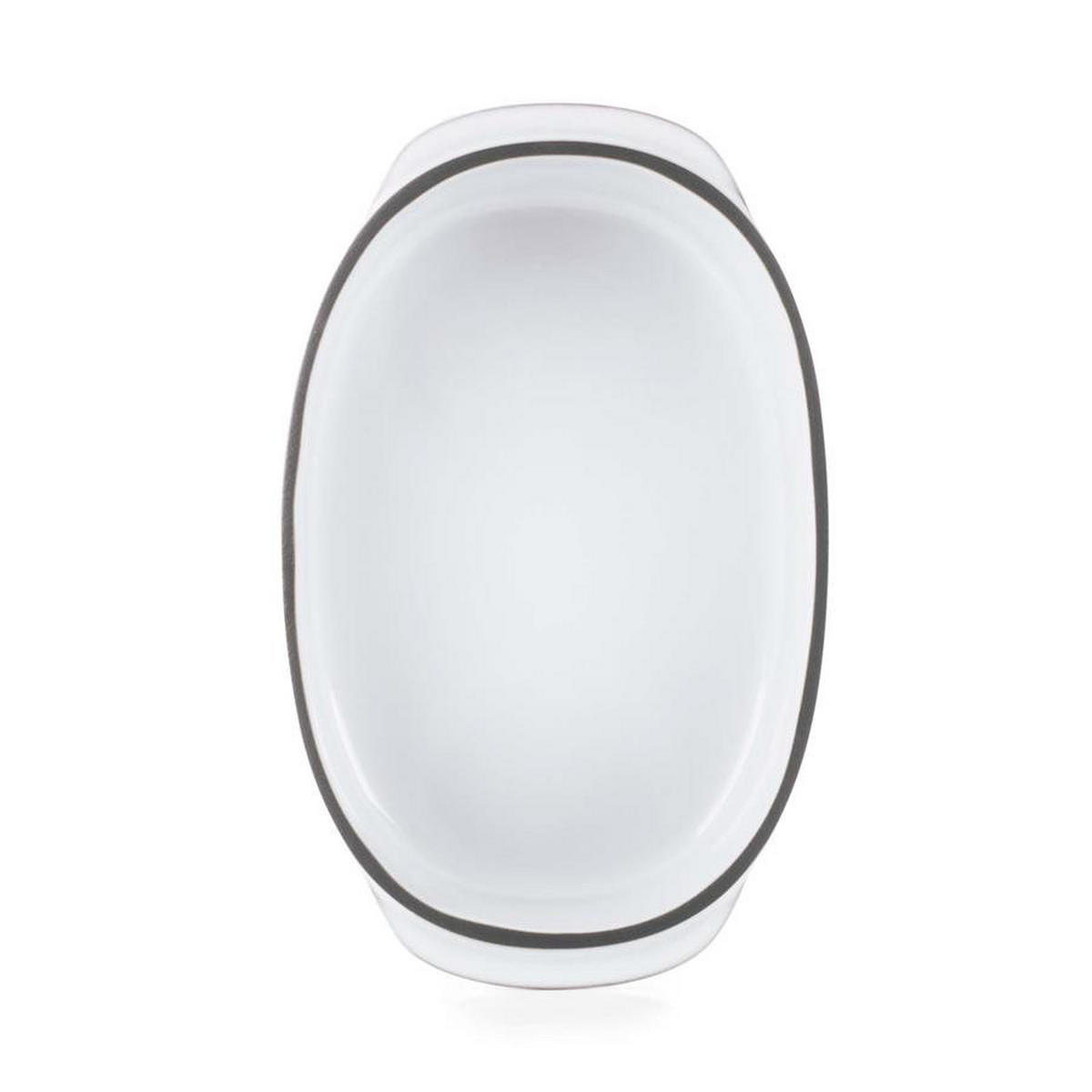 AUFLAUFFORM RECHTECKIG 19 x 13 cm Kumuluswolke CARACTERE - Weiß, Keramik (13/5/19cm) - Revol Porcelaine France