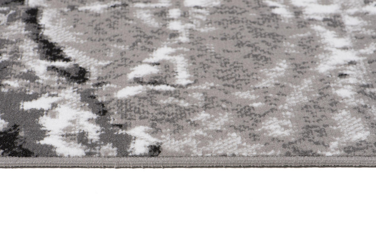 TEPPICH MAYA Grau Meliert Streifen Splash 130/190 cm - Grau, Textil (130/190cm) - Tapiso