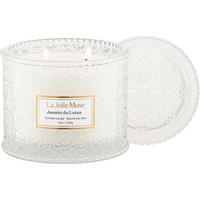DUFTKERZE Jasmin 340 g Doppeldocht Sojawachs - Transparent, Glas (10.6cm)