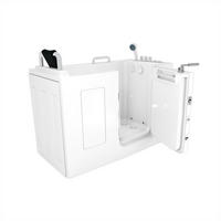 SITZWANNE Whirlpool Wanne mit Tür S07WP-TH-C-R 140x76cm - Weiß, Glas/Kunststoff (76/116/140cm) - AcquaVapore by Sandra Jentho