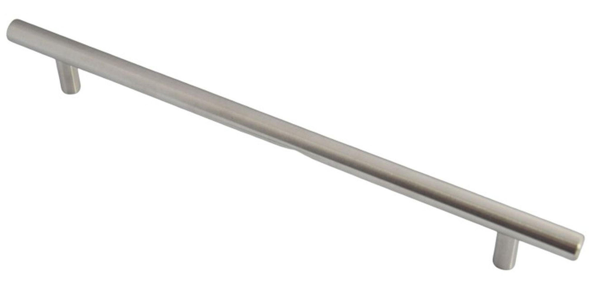 MÖBELGRIFF BA 224mm, Griffstange Edelstahl massiv, Küchengriff - Edelstahlfarben, Metall (1.2/3.2/28.4cm)