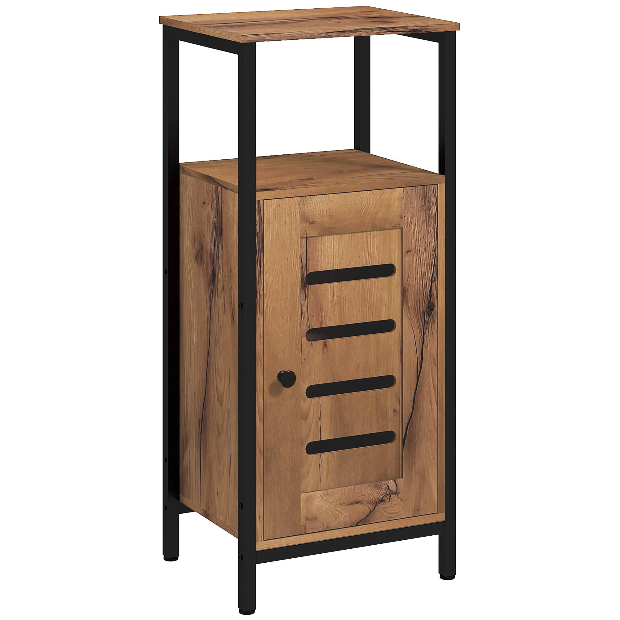 BADREGAL DE-12381 37/30/85 cm Rostbraun / Schwarz - Braun, Holzwerkstoff (30/85/37cm) - ComfortXL