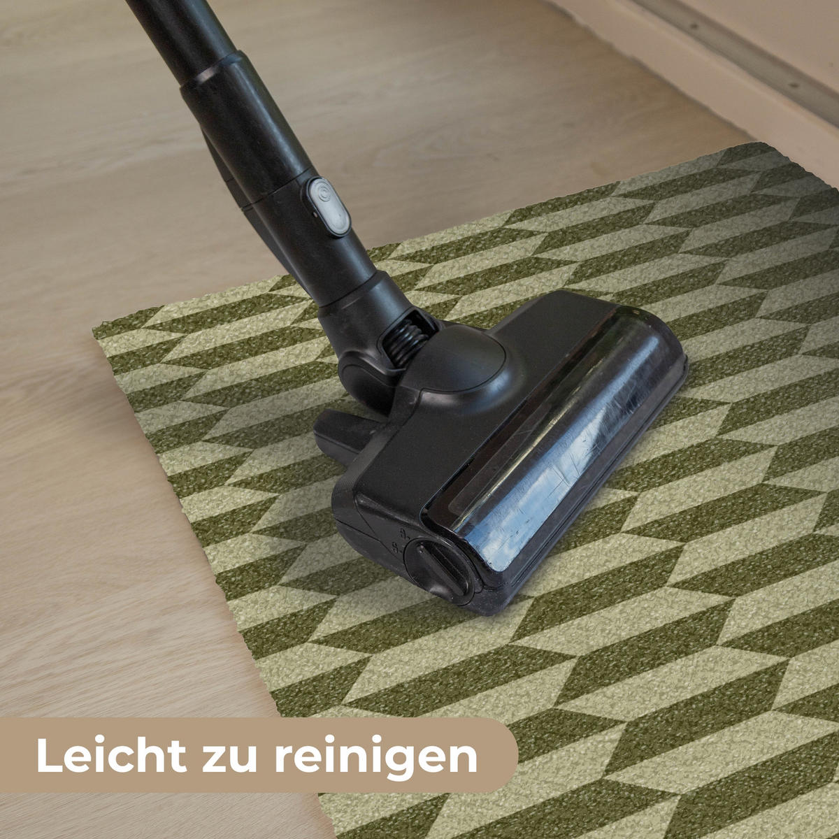 FUSSMATTE Muster - Abstrakt - Grün - Flugzeuge 60x40 cm - Olivgrün, Kunststoff (60/0.4cm) - MuchoWow