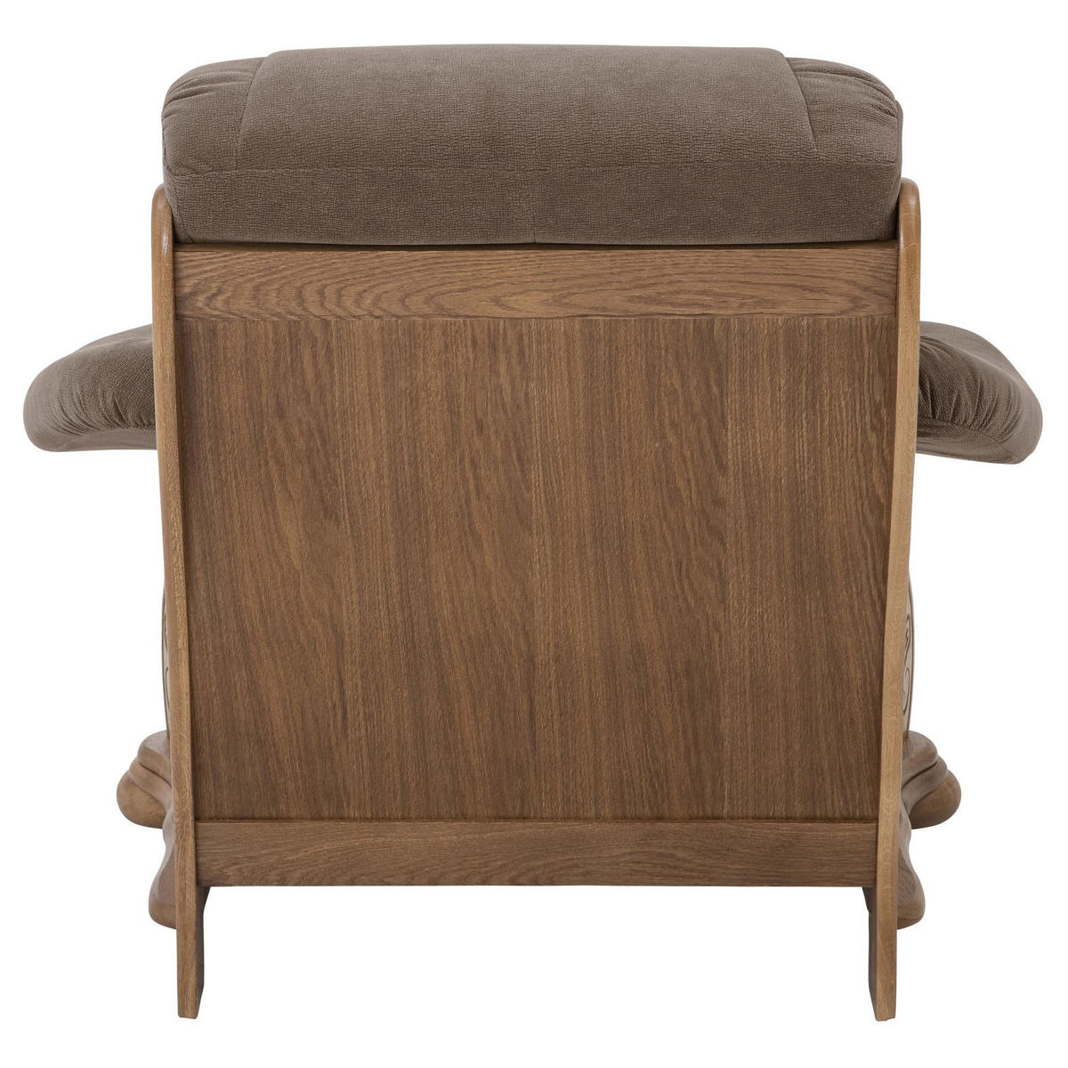 SESSEL Katlin Bezug Flockstoff Eiche rustikal P43 / braun - Braun, Kunststoff (104/95/95cm) - 58aufmkessel