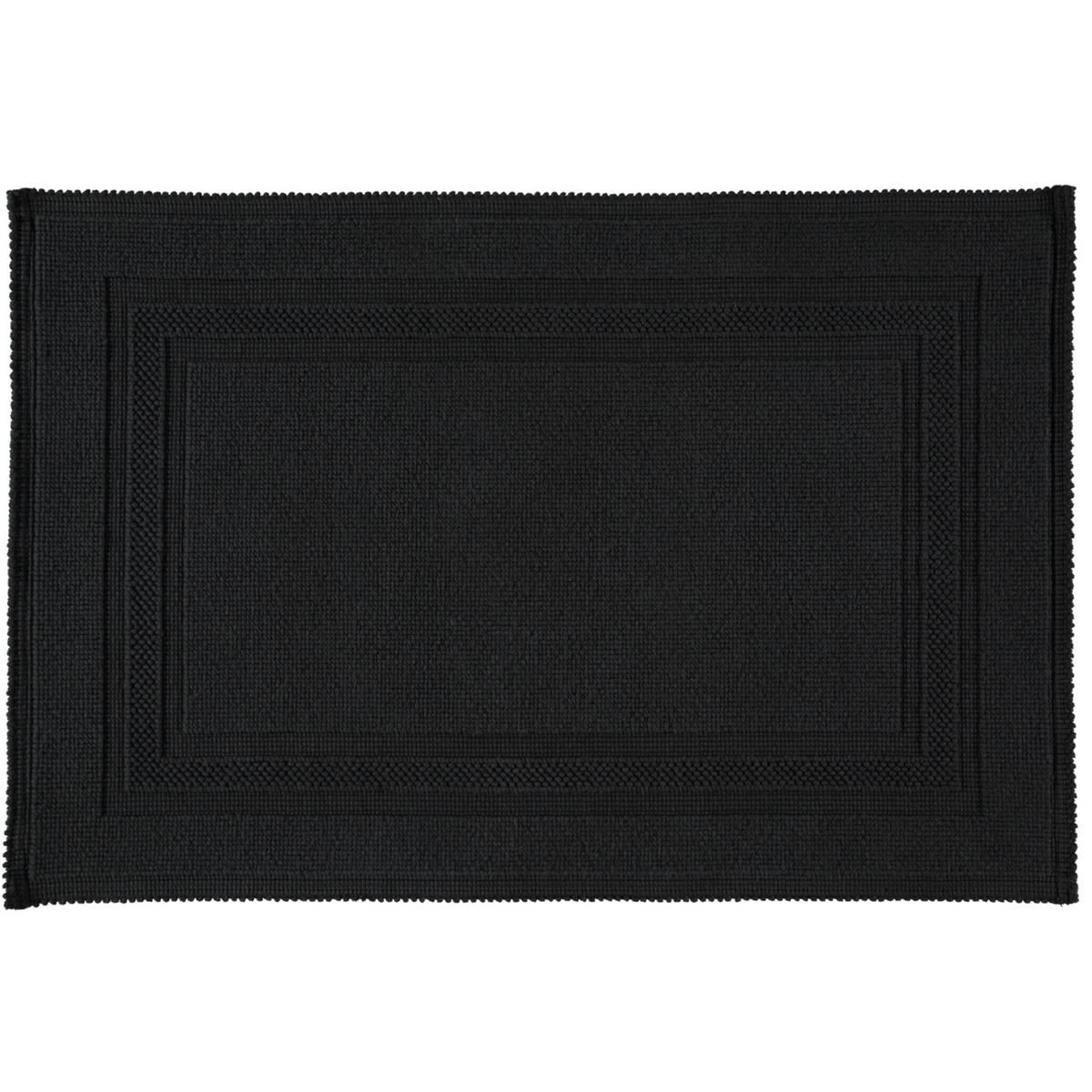 BADEMATTEN GALA SCHWARZ - 15 - Schwarz, Textil (70/120cm) - Rhomtuft
