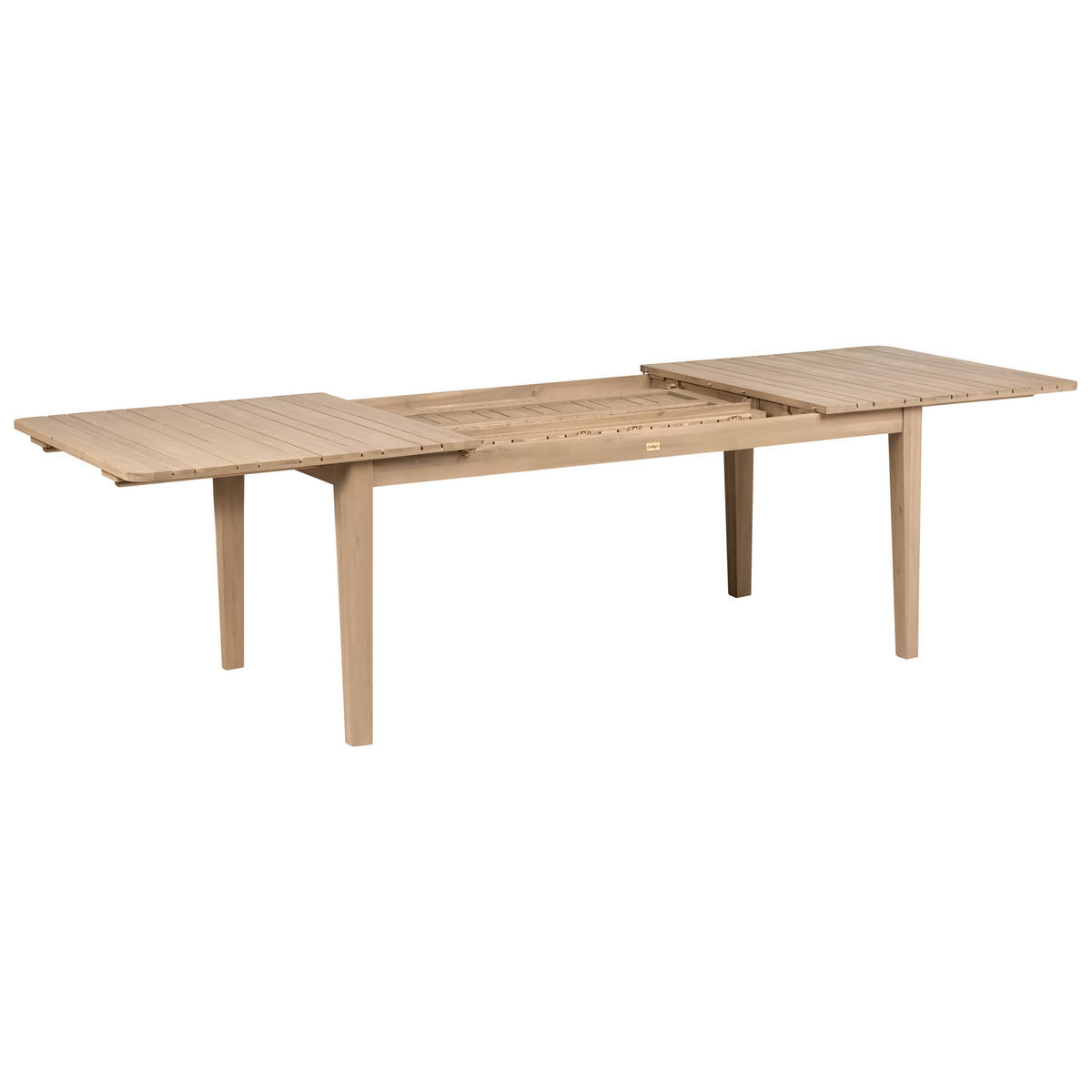 GARTENTISCH ausziehbar 180/280/100 cm zertifiziertes Akazienholz Hellbraun Toscanella - Hellbraun/Braun, Holz (180/100/75cm) - Beliani
