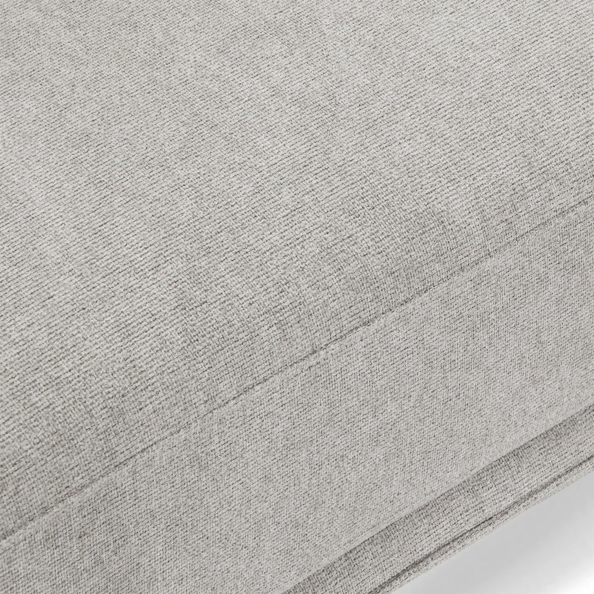 DREISITZER-SOFA Webstoff Grau - Schwarz/Grau, Textil/Metall (197/85/85cm) - Furnhouse