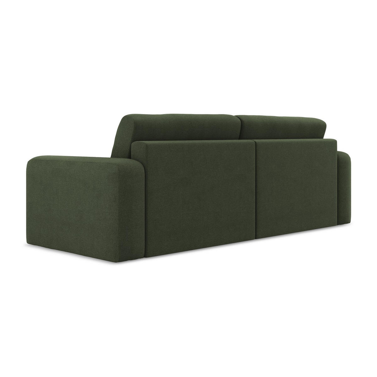 3-SITZER SOFA mit Schlaffunktion Strukturstoff Stoff Grün - Blau/Schwarz, Kunststoff/Textil (244/79/102cm) - LaMiaSofa
