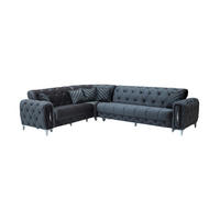 ECKSCHLAFSOFA Patna Antrazhit - Langer Schenkel Rechts - Anthrazit, Holzwerkstoff/Kunststoff (245/315cm)