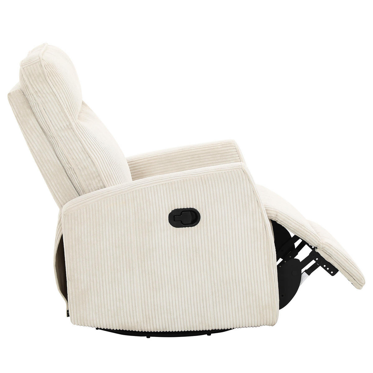 FERNSEHSESSEL - Creme/Schwarz, Kunststoff/Textil (76/105/92cm) - home24