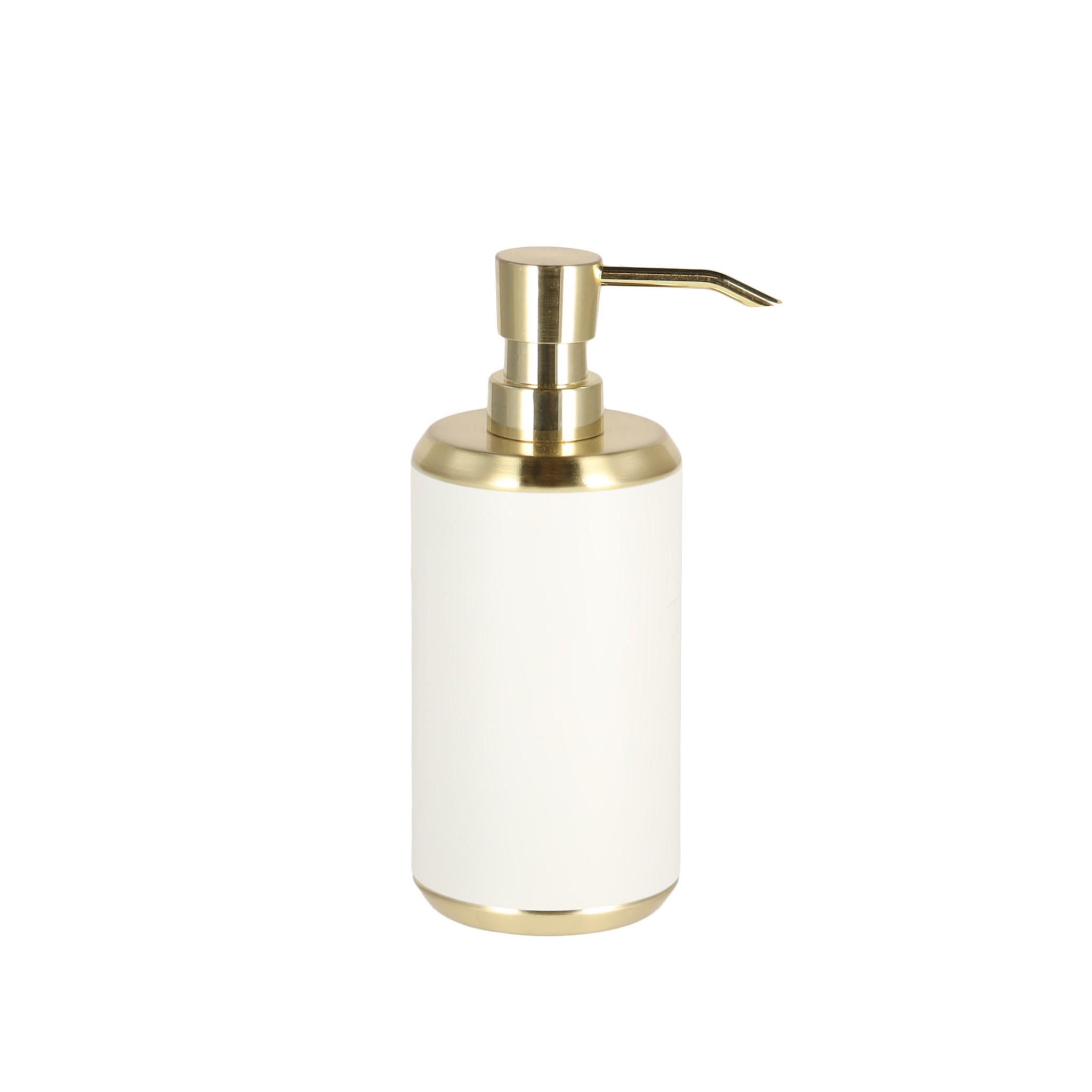 BADSPENDER Lonar - Goldfarben/Weiß, Kunststoff (7.5/18/7.5cm) - home&you