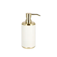 BADSPENDER Lonar - Goldfarben/Weiß, Kunststoff (7.5/18/7.5cm) - home&you