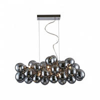 HÄNGELEUCHTE Bartali, Rauchgrau, 80cm - Grau, Glas (80/80/26cm) - KOSILUM