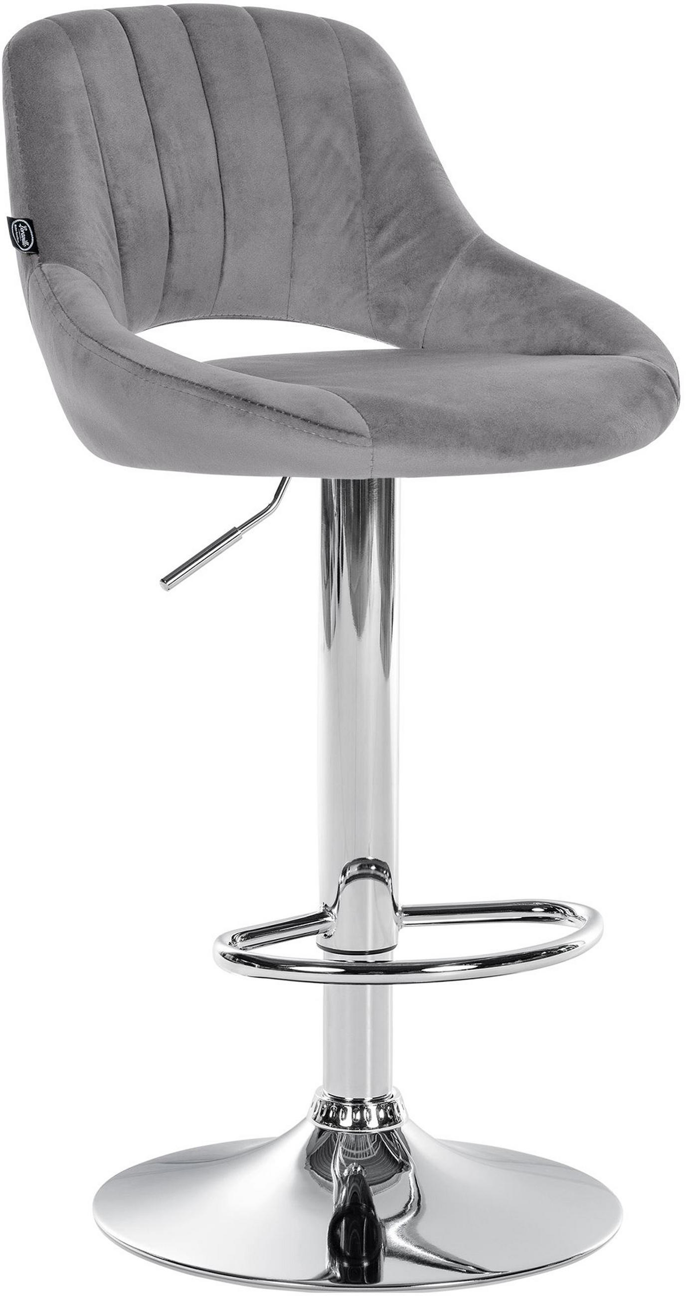 TPFLiving Barhocker Grau 47x106x48 cm