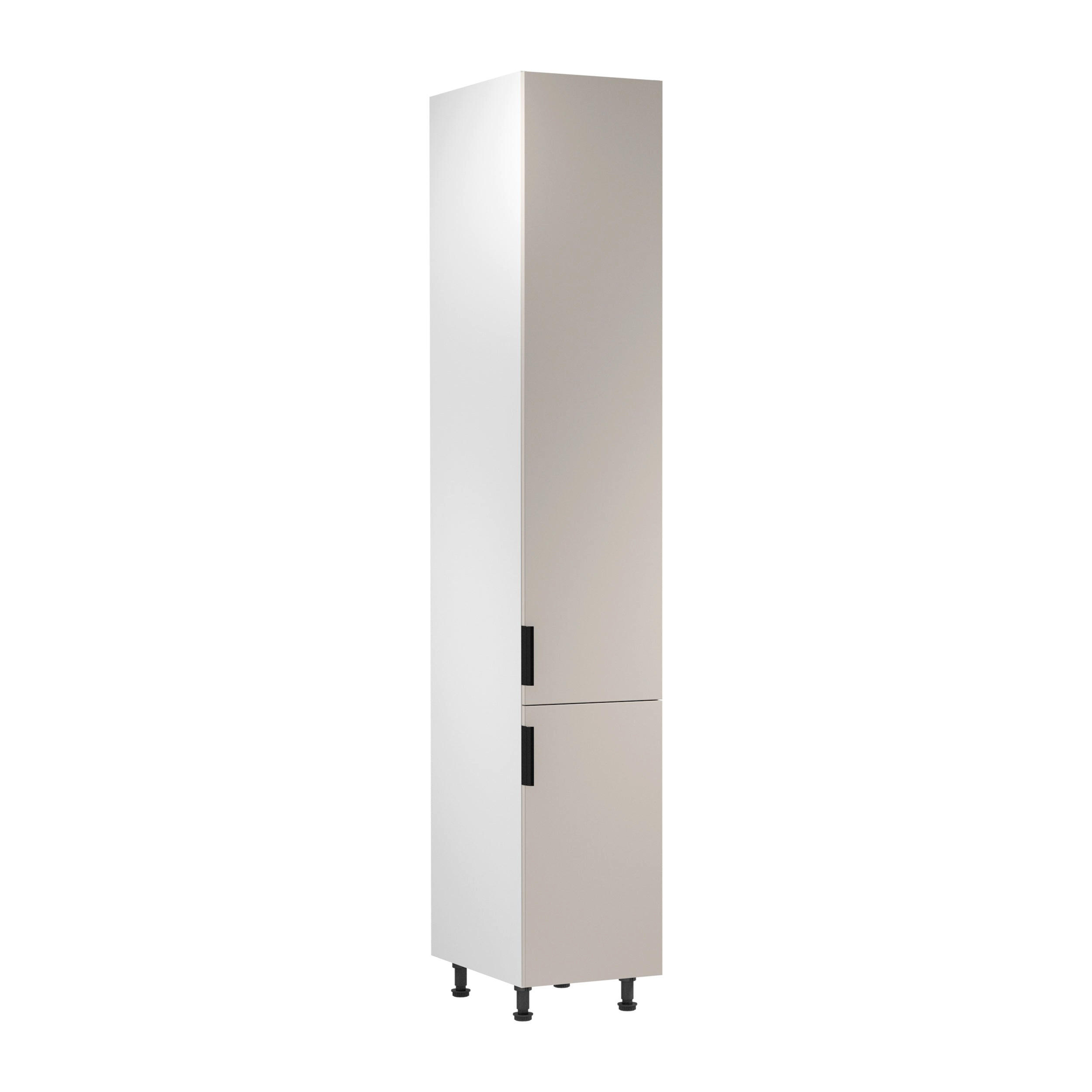 HOCHSCHRANK D40SPWN P/L – Sorento Weiß Beige – Weiß / Beige - Beige/Weiß, Holzwerkstoff (40/247/58cm) - ROYAL24_MARKT