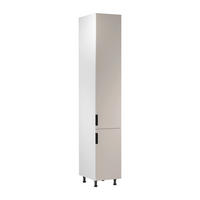 HOCHSCHRANK D40SPWN P/L – Sorento Weiß Beige – Weiß / Beige - Beige/Weiß, Holzwerkstoff (40/247/58cm) - ROYAL24_MARKT