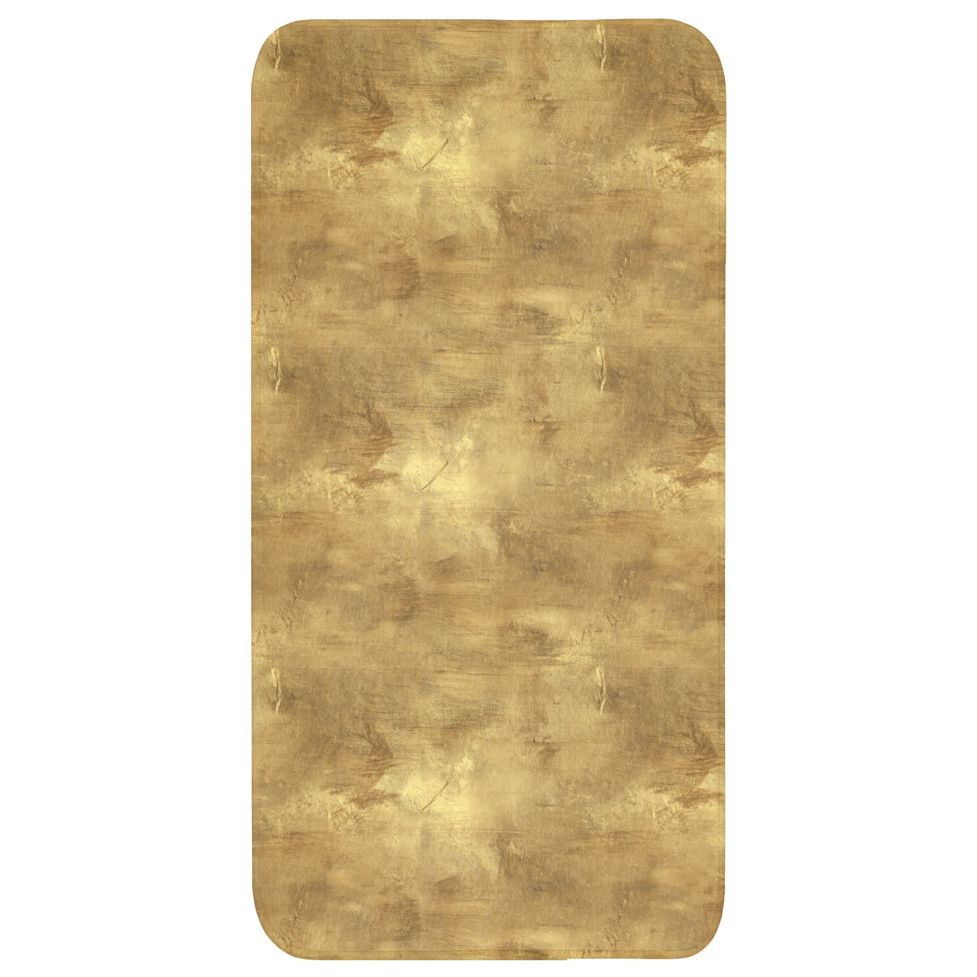 WC-VORLEGER Industriell - Textur - Gold Toilettenvorleger 60x120 cm - Goldfarben, Kunststoff/Textil (60/120cm) - OnlyWow