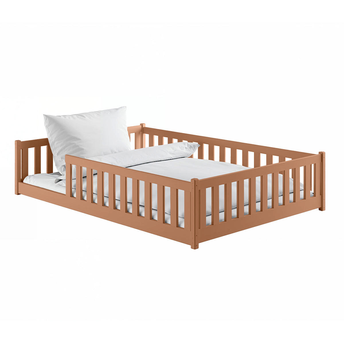 KINDERBETT 140/200 Maya Braun - Braun, Holz (140/200cm) - Petits-meubles