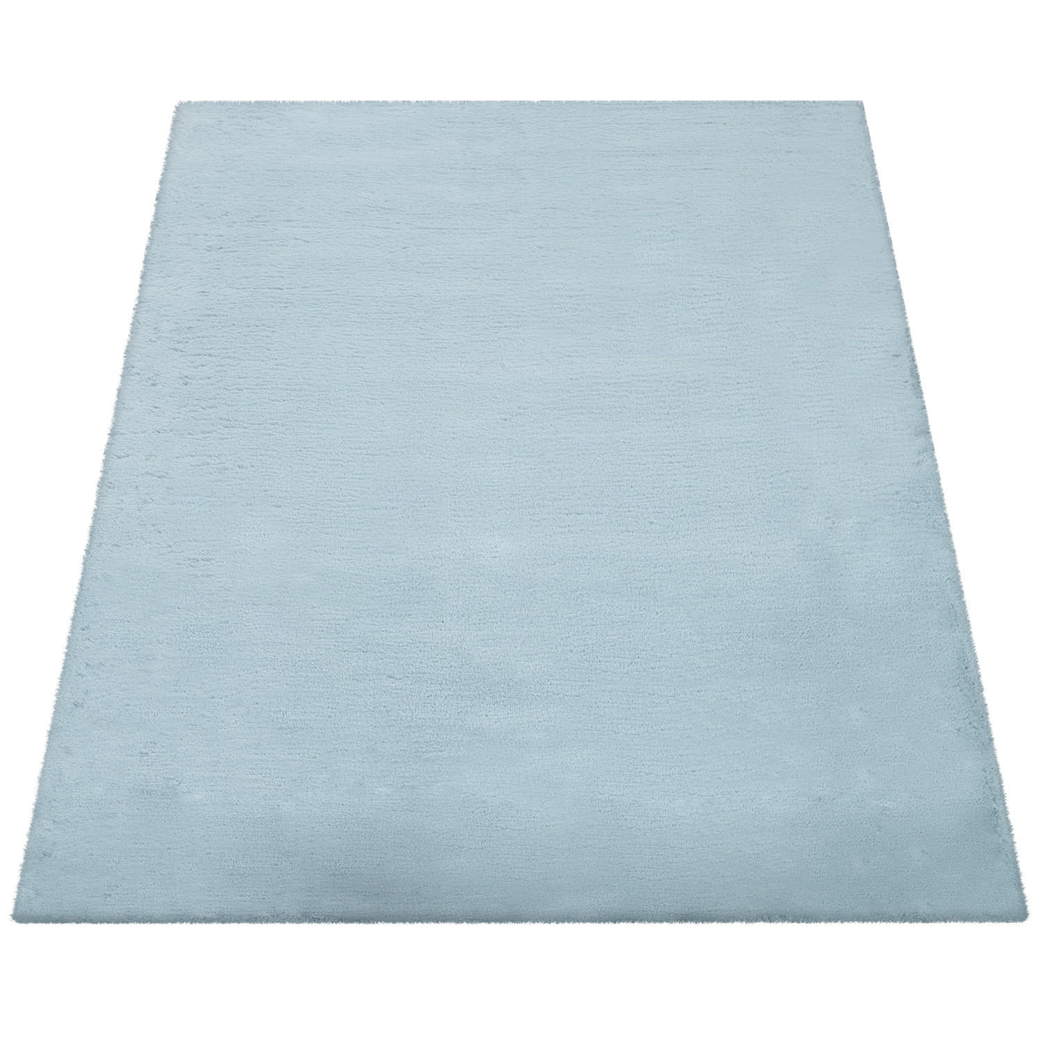 Paco Home Hochflorteppich Türkis 200x200 cm