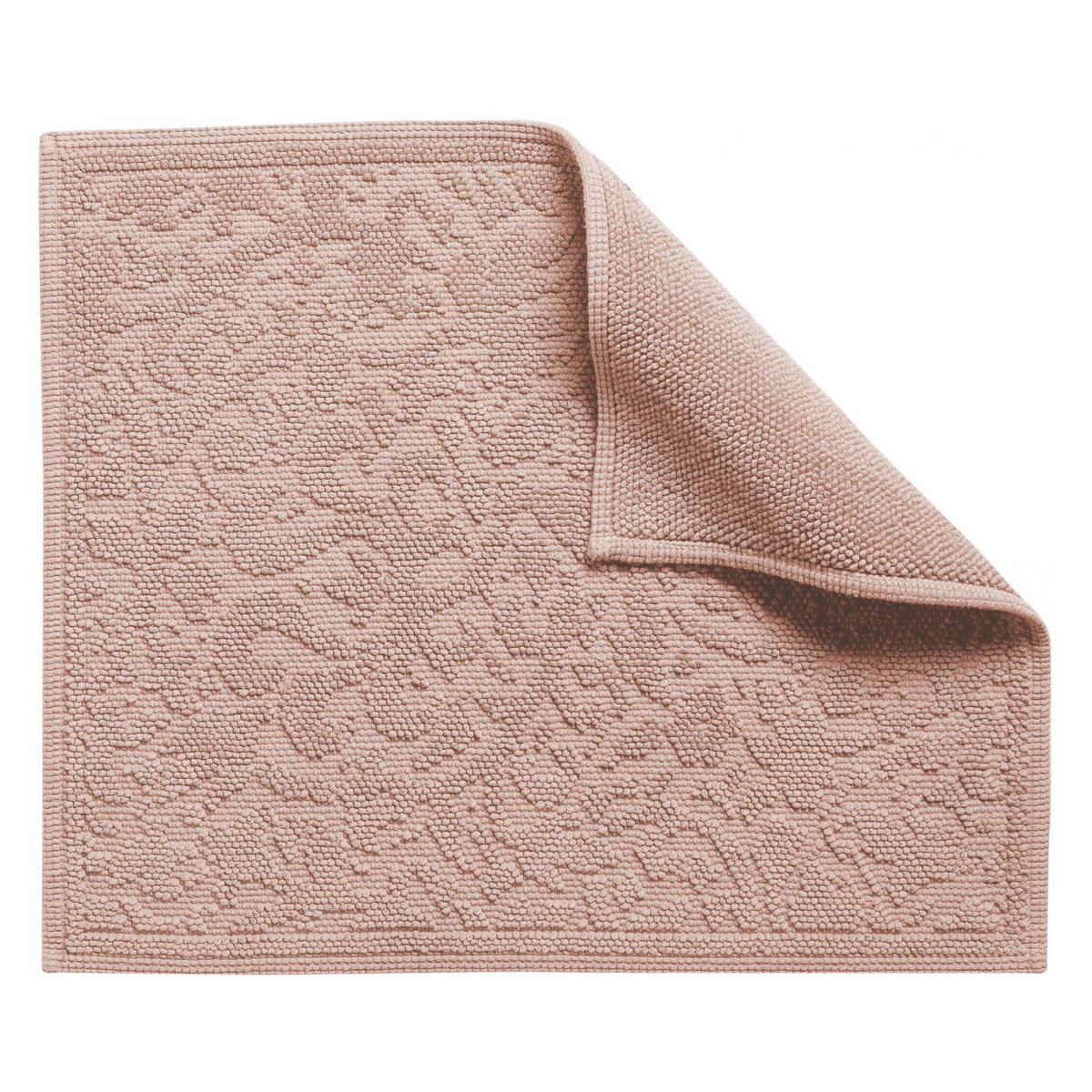 BADEMATTE Gilda weißdorn 54 x 64 cm - Rosa, Textil (54/64cm) - Vivaraise