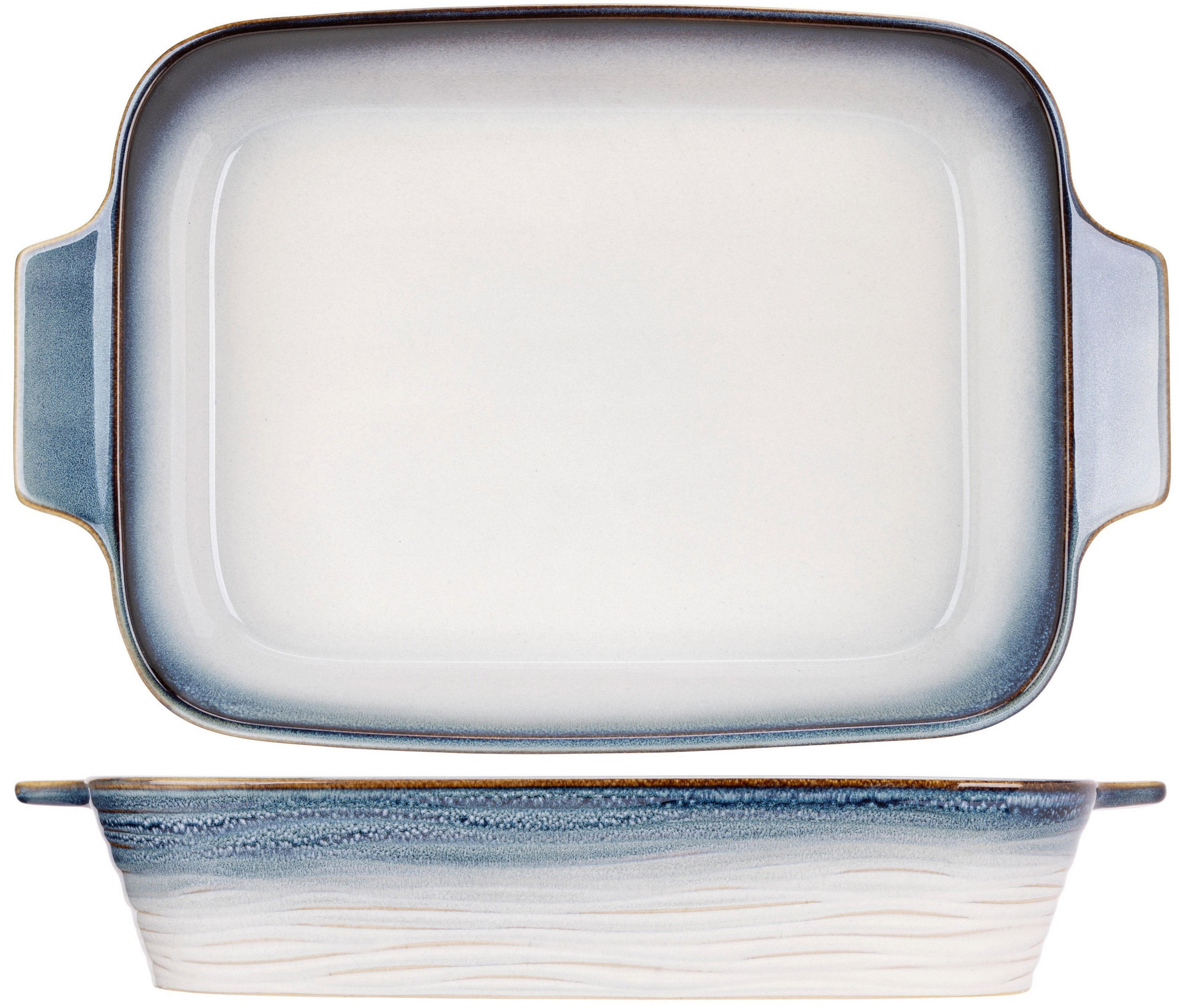 Cosy & Trendy Auflaufform Blau 23x6x37 cm