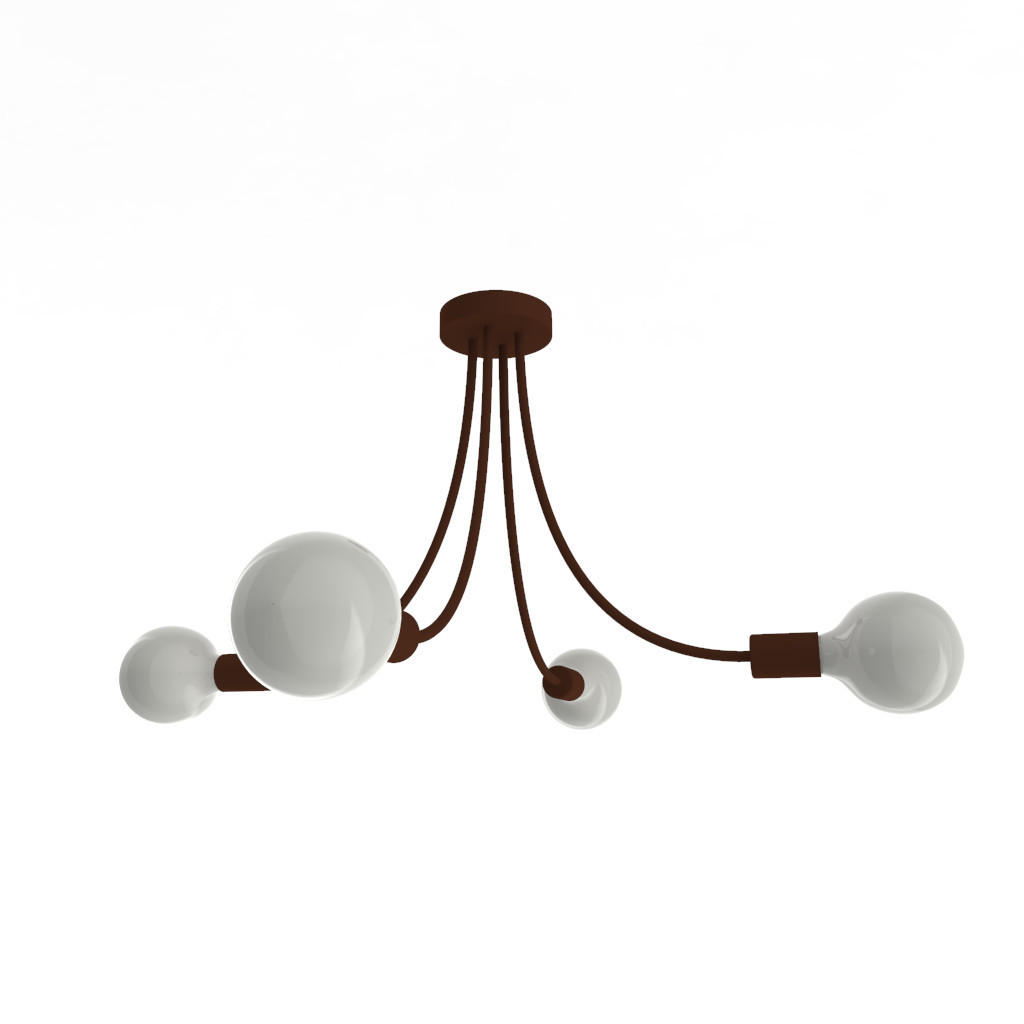 Lumicom Deckenleuchte Dunkelbraun 60x40x60 cm