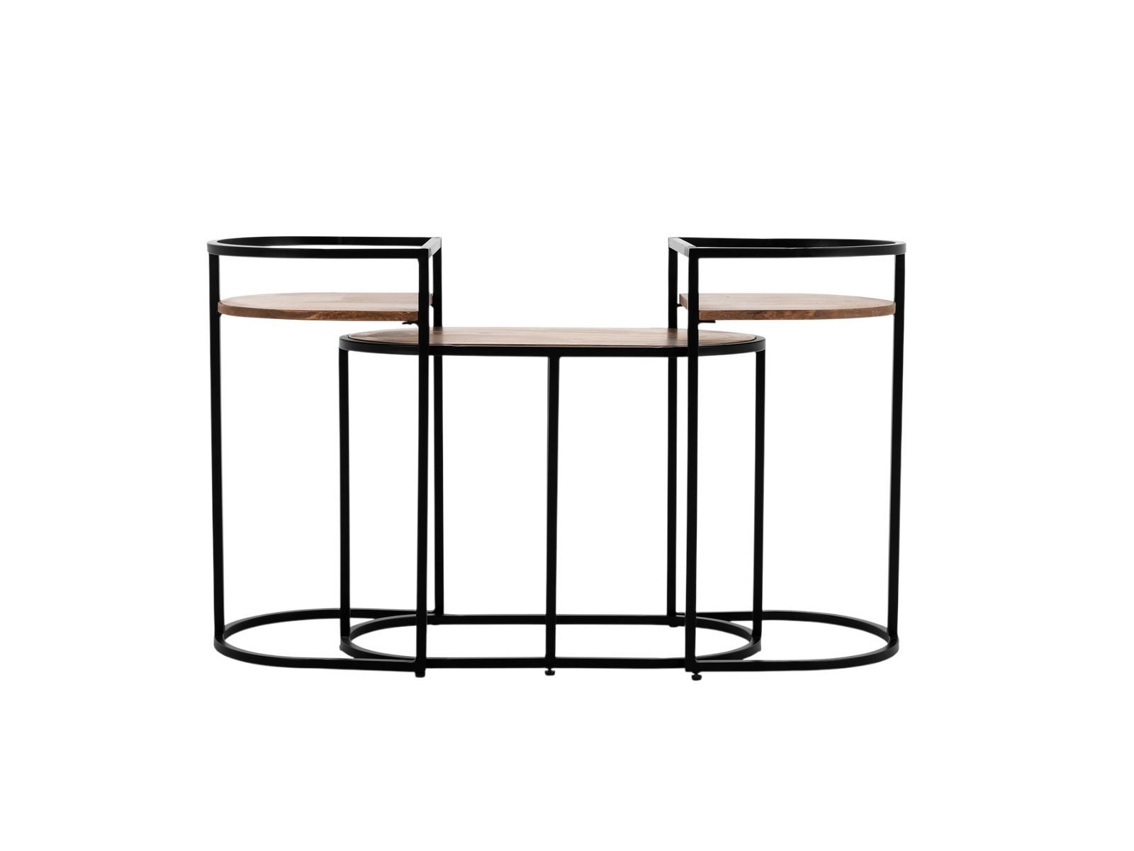 BEISTELLTISCH Jasmin Mangoholz 65 cm / 34 cm Natur - Naturfarben, Holz (34/65/60cm) - Villa Möbel