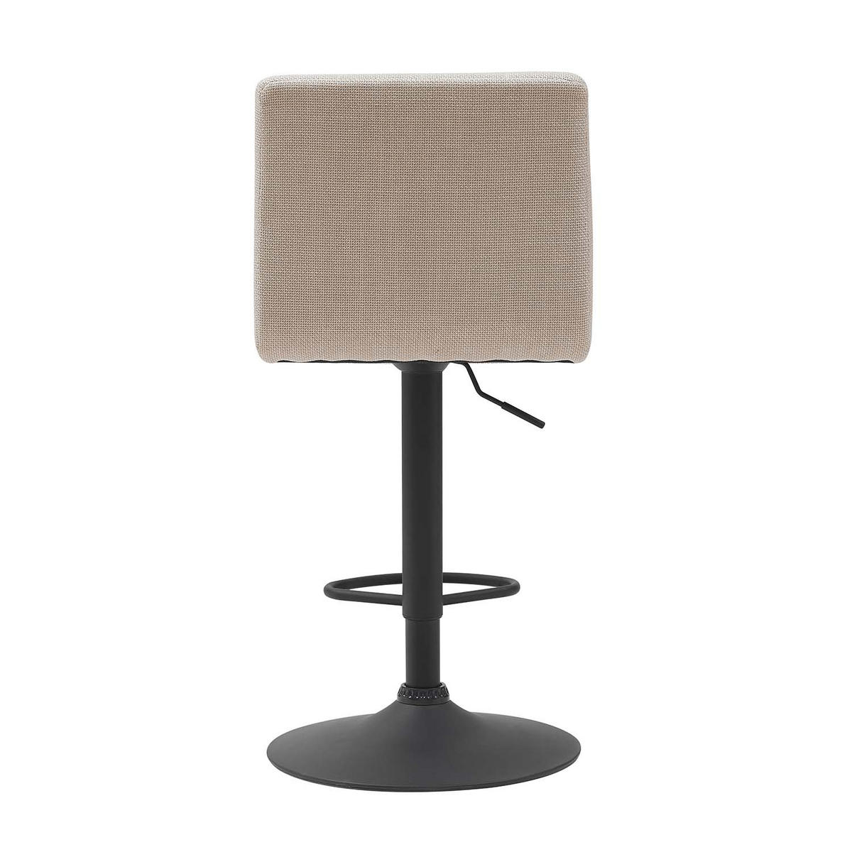 BARHOCKER-SET 2 Stück Erika - Beige - Beige/Schwarz, Textil/Metall (47/93/57cm) - Hela Vertriebs GmbH