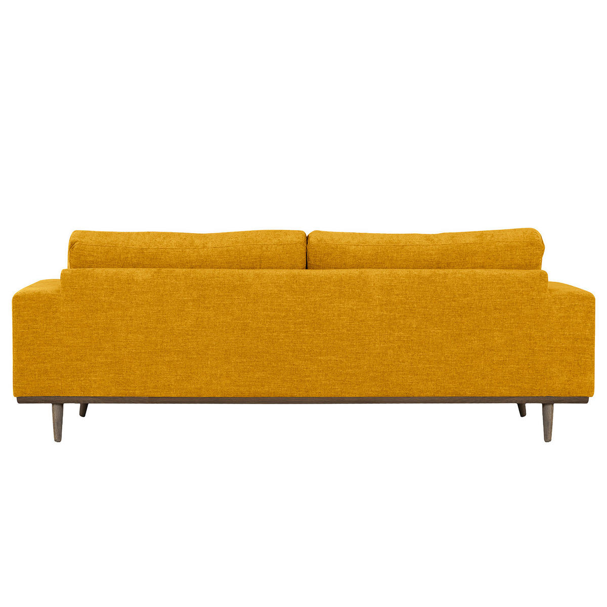 2-SITZER SOFA - Eichefarben/Gelb, Eichenholz/Textil (197/81/88cm) - home24