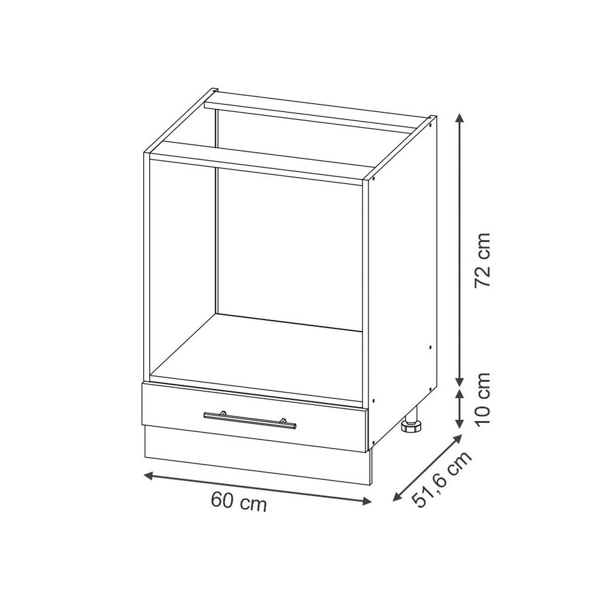 Anthrazit, Holzwerkstoff (60/82/60cm) - Vicco